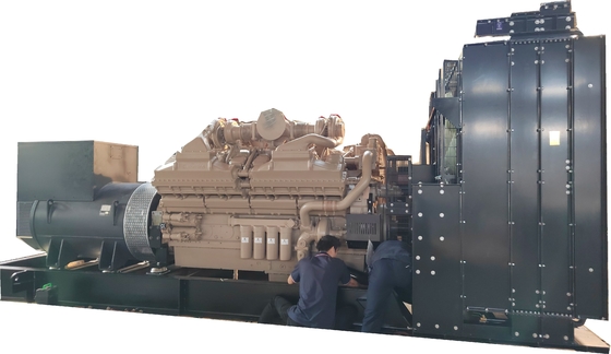 ซื้อ เครื่องกำเนิดไฟฟ้าดีเซลคัมมินส์ขนาด 2500kva ตั้งตู้คอนเทนเนอร์ชนิดเงียบเครื่องยนต์อังกฤษ online manufacture