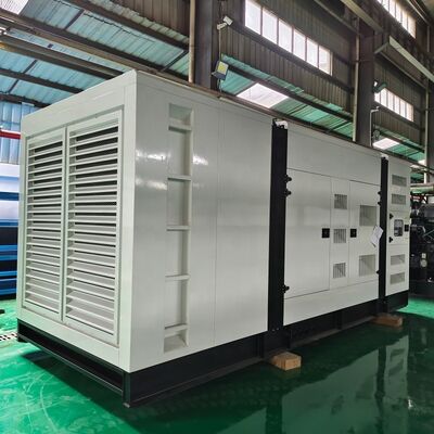 ซื้อ 1250kva 1000kw เครื่องกําเนิดดีเซลชนิดเงียบสําหรับเครื่องยนต์ 3 ขั้นตอน อัตโนมัติเริ่มต้น ATS ตัวเลือกจอดิจิตอล LCD 50/60Hz online manufacture