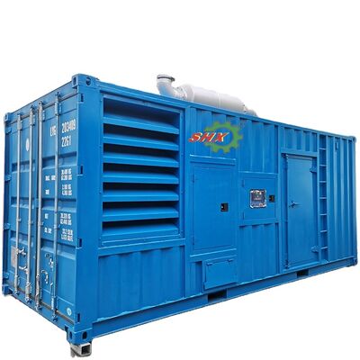 ซื้อ การเย็นด้วยน้ํา 1375 KVA 1100KW เครื่องยนต์ เครื่องกําเนิดดีเซลกันเสียง ถัง 40HQ ATS 24V DC Start online manufacture
