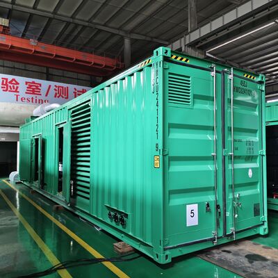 ซื้อ ชุดเครื่องกำเนิดไฟฟ้าดีเซลแบบคอนเทนเนอร์ 1000kw 1200kw 1500kw ชุดเครื่องกำเนิดไฟฟ้าดีเซลโรงไฟฟ้าอุตสาหกรรมพร้อมเครื่องยนต์ Weichai online manufacture