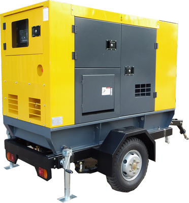 ซื้อ 220 โวลต์ 380 โวลต์ 400 Kva DG ชุดรถพ่วงมือถือเครื่องกำเนิดไฟฟ้าดีเซลพร้อมล้อ online manufacture