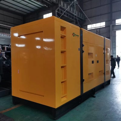 เครื่องกำเนิดไฟฟ้าดีเซลสแตนด์บาย 500 กิโลวัตต์กันเสียง 625kva สำหรับพลังงานสำรอง