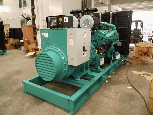 KTA38 เครื่องยนต์ Cummins 1000kva เครื่องกำเนิดไฟฟ้า