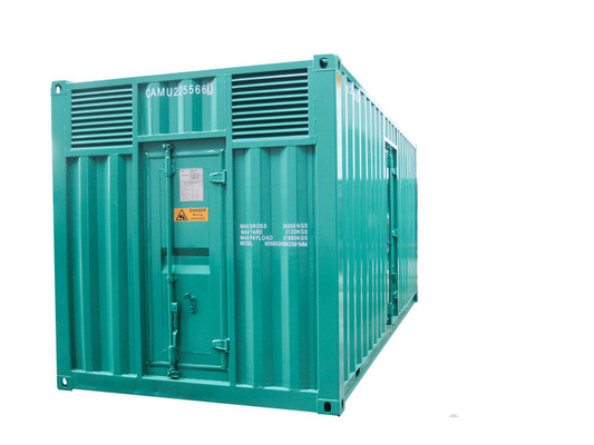 เครื่องกำเนิดไฟฟ้าดีเซลสแตนด์บายแบบกันเสียง 2MW Single Bearing Cummins Power Station