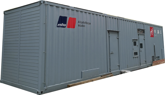 16 กระบอกสูบ 2000kva คอนเทนเนอร์เครื่องกำเนิดไฟฟ้าดีเซล 400V เครื่องกำเนิดไฟฟ้า