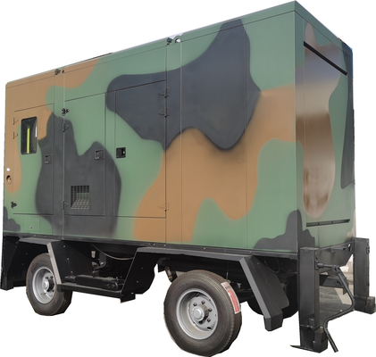 เครื่องกำเนิดไฟฟ้าดีเซลขนาด 60HZ 500kva แบบติดตั้งบนรถพ่วง EPA Volvo Penta Genset